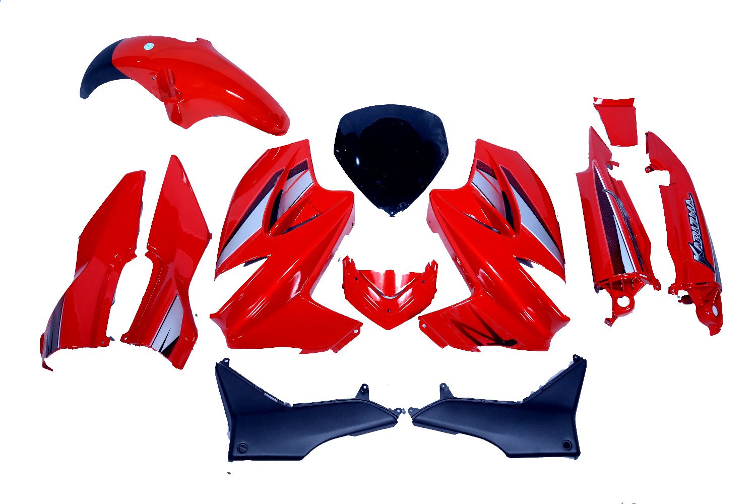 Full Body Kit fit for Karizma - Set of 5 (Sports Red)