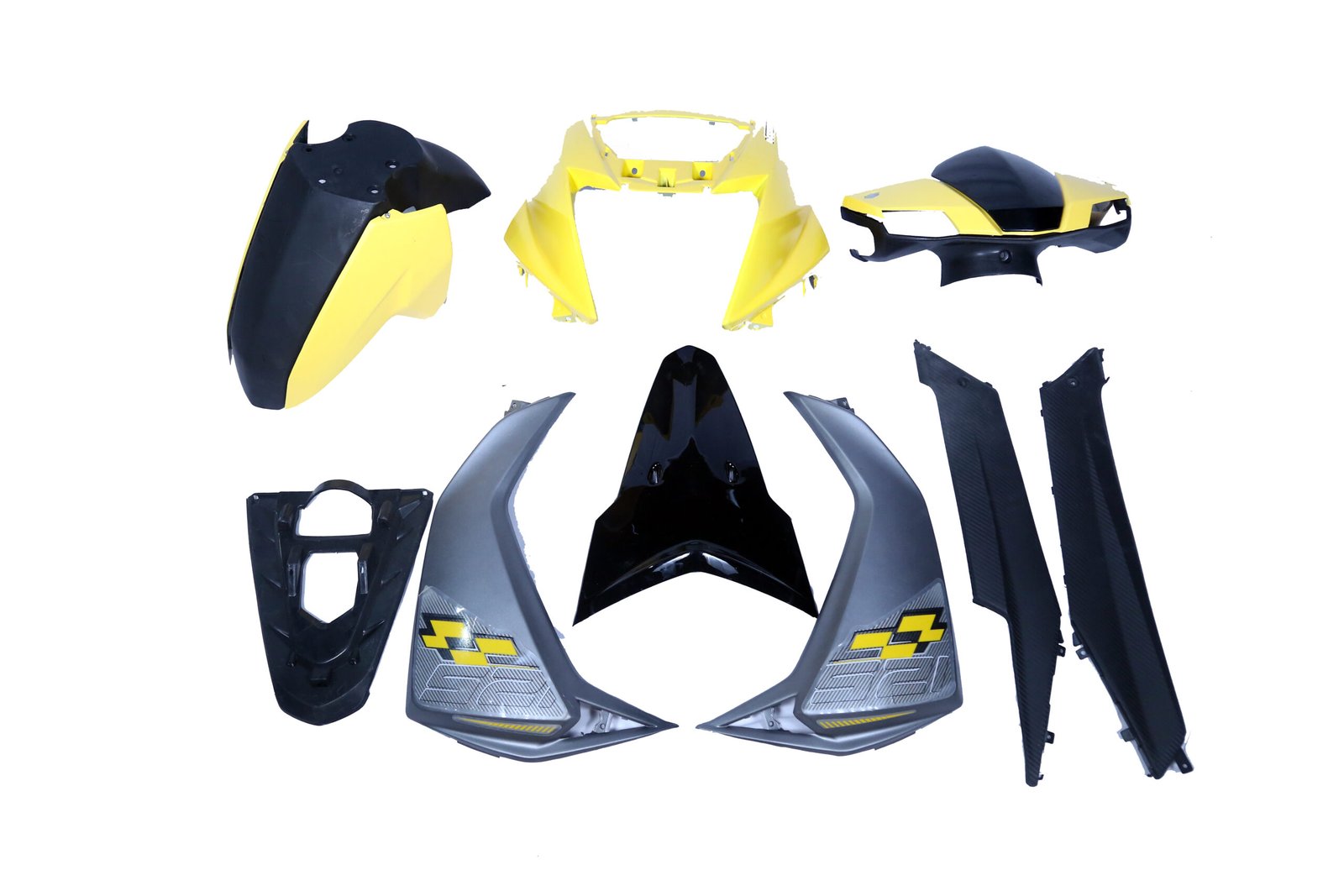Half Kit fit for Ntorq - Set of 6 (Matt Yellow)